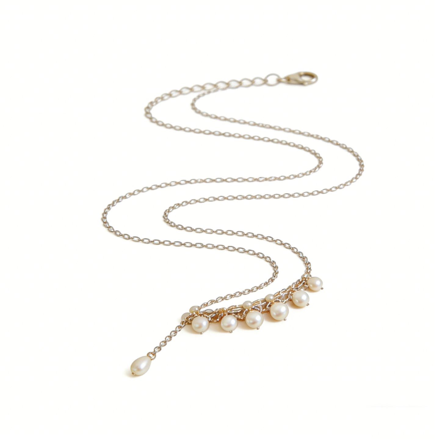 Pearl Cluster Hand Back Chain