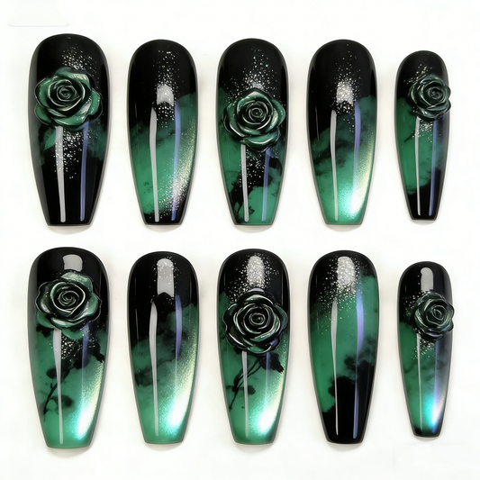 Green Rose Long Wearable Armor