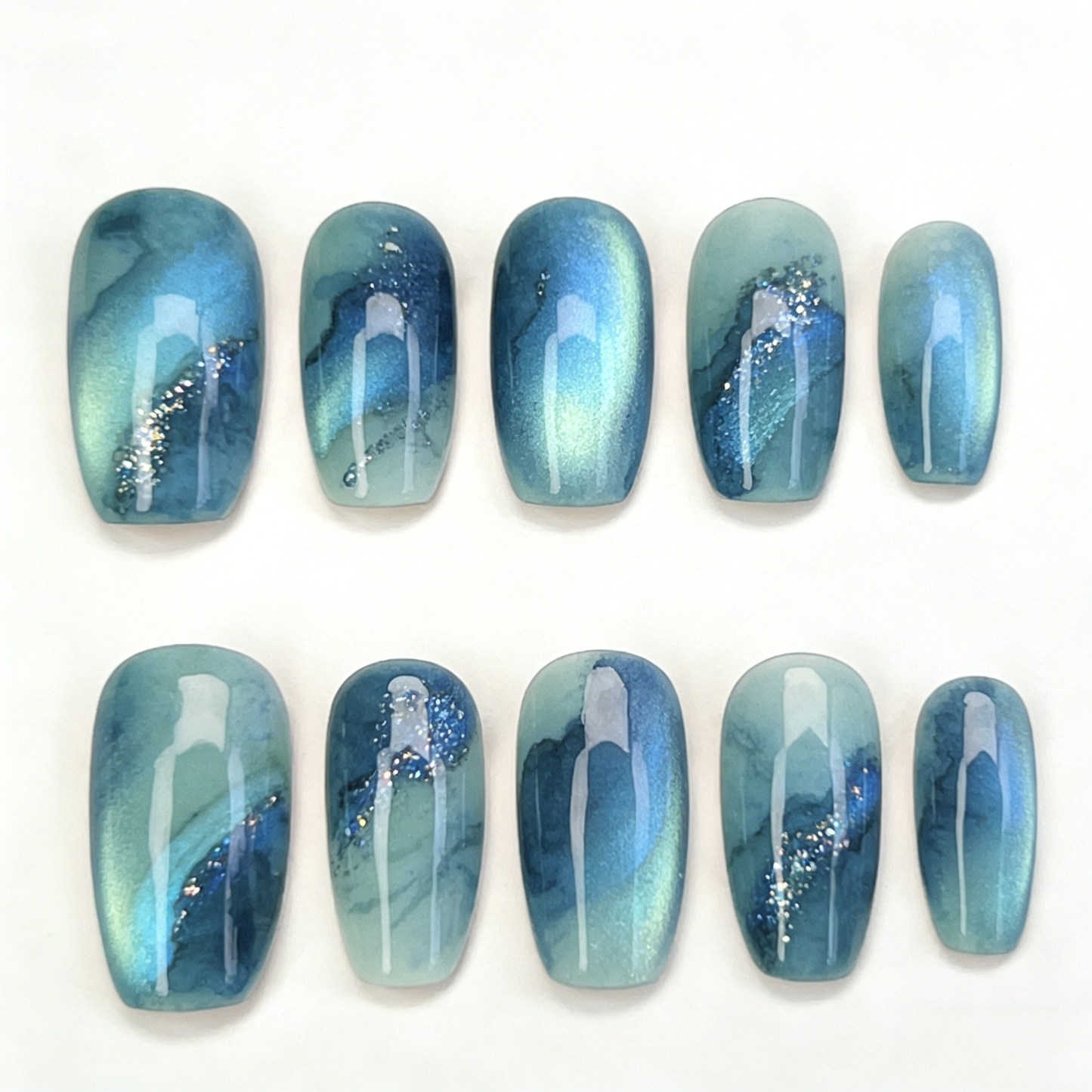 Teal Watercolor Short Wearable Armor