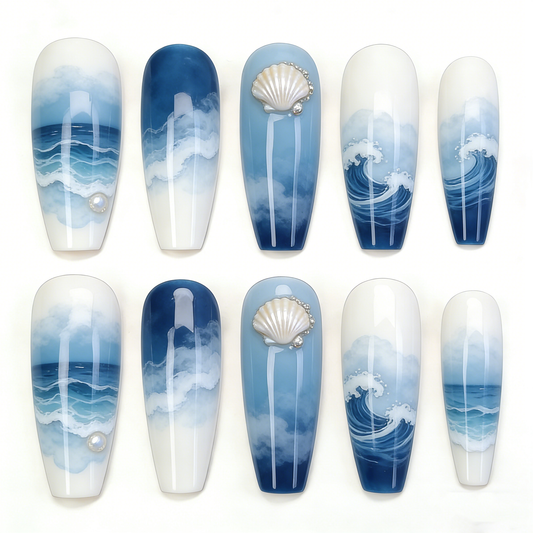 Ocean Wave Shell Long Wearable Armor