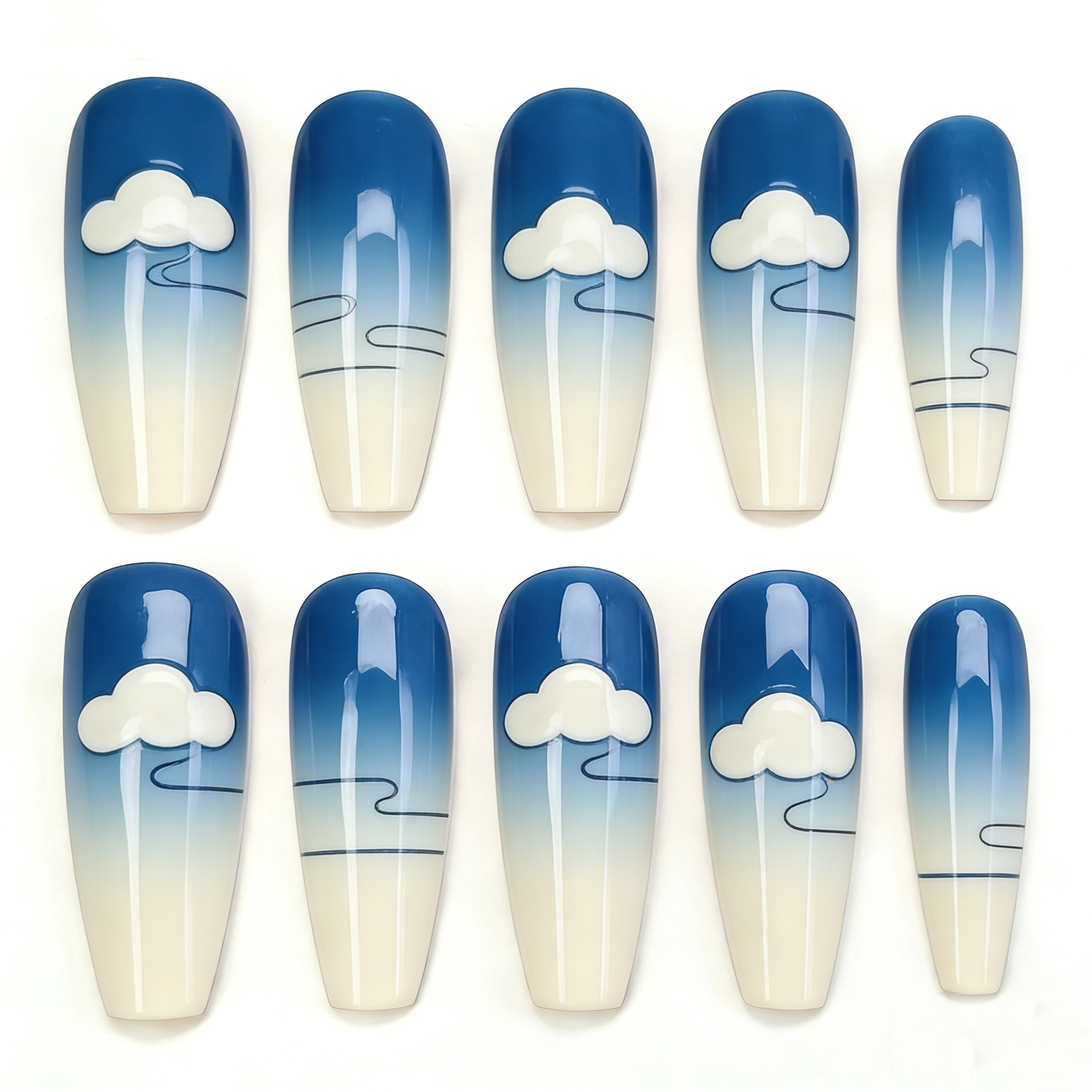 Blue Cloud Long Wearable Armor