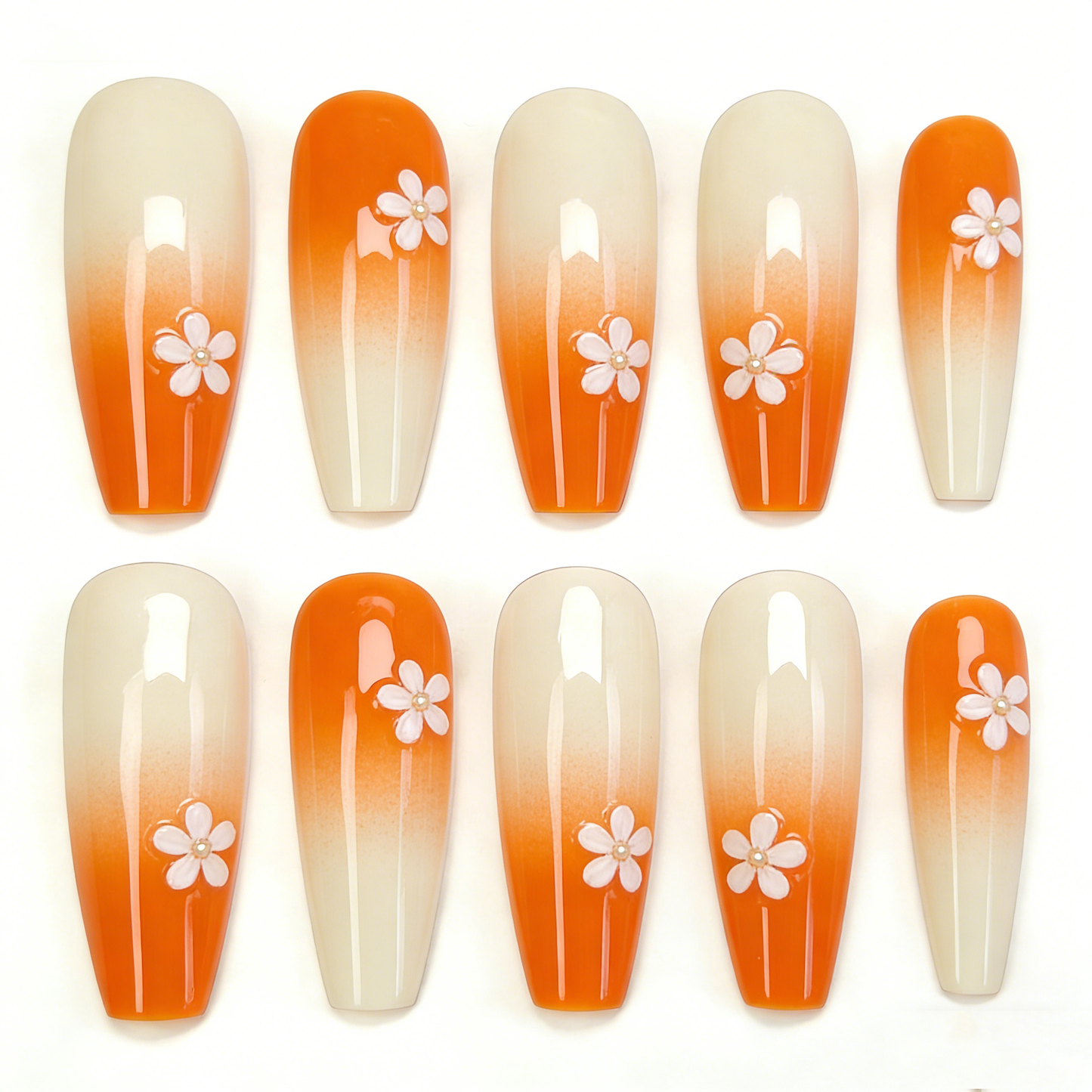 Orange Flower Long Wearable Armor