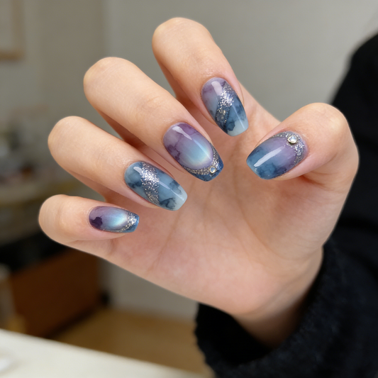 Purple Blue Marble Short Wearable Armor