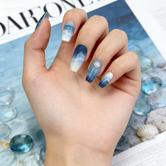 Ocean Wave Shell Long Wearable Armor