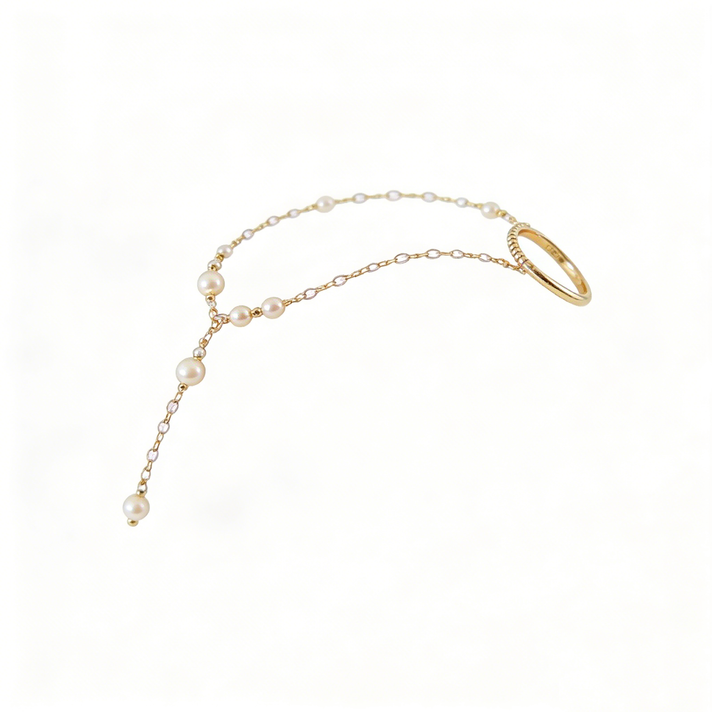 Pearl Drop Hand Back Chain