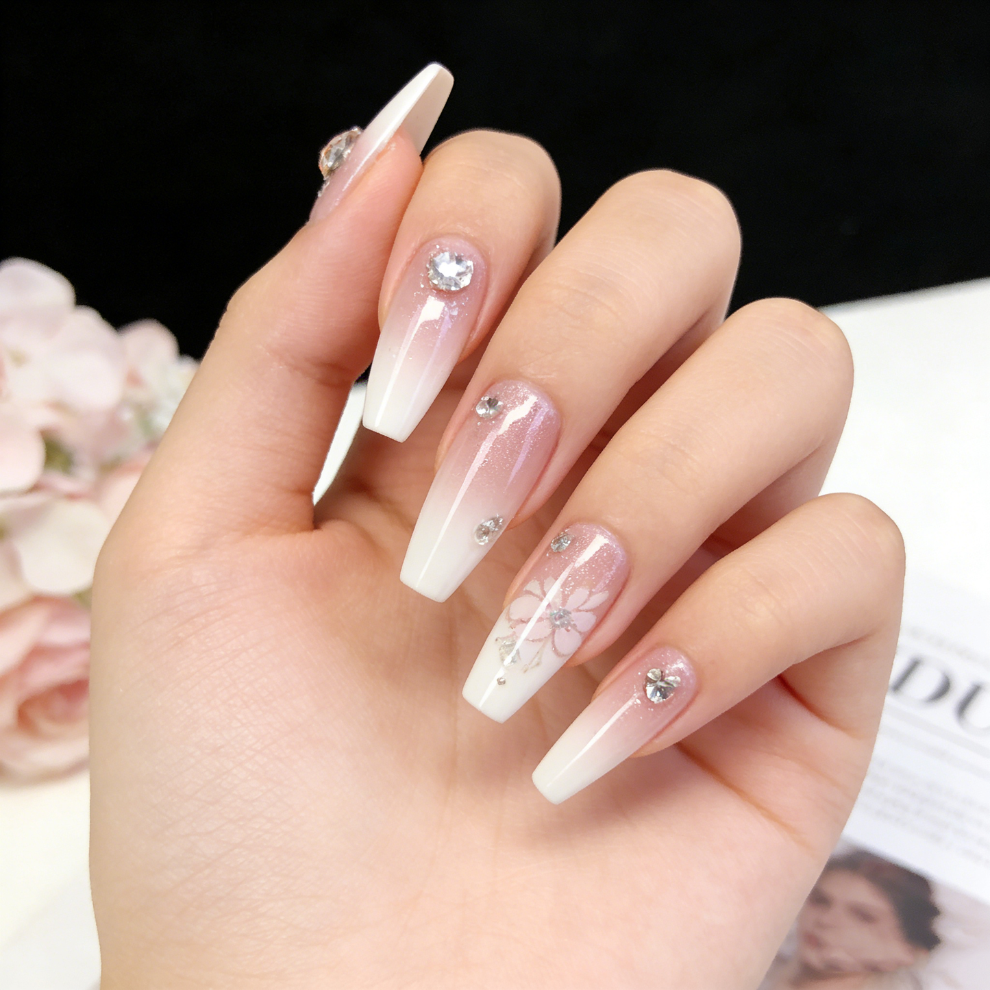 Pink Diamond Flower Long Wearable Armor