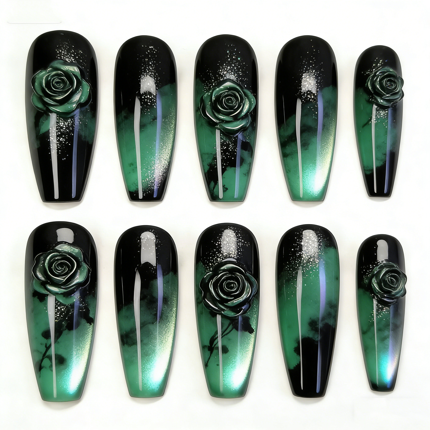 Green Rose Long Wearable Armor