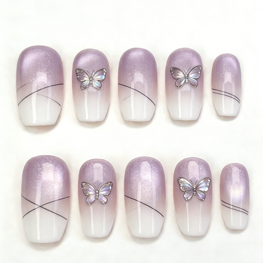 Purple Butterfly Short Wearable Armor