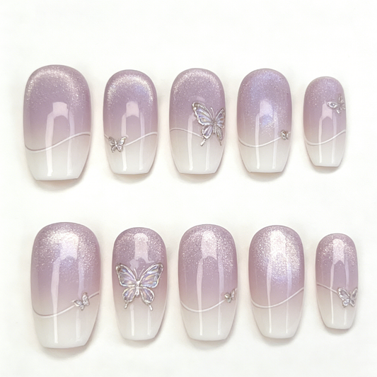 Purple Butterfly Line Short Wearable Armor