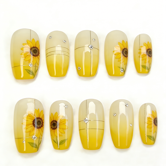 Yellow Sunflower Gradient Short Wearable Armor