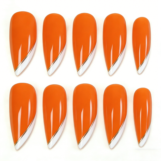 Orange White Long Wearable Armor